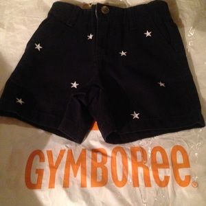 Gymboree 💯 BNWT Navy blue star baby shorts